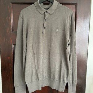 All Saints Grey Merino Wool Sweater Size L